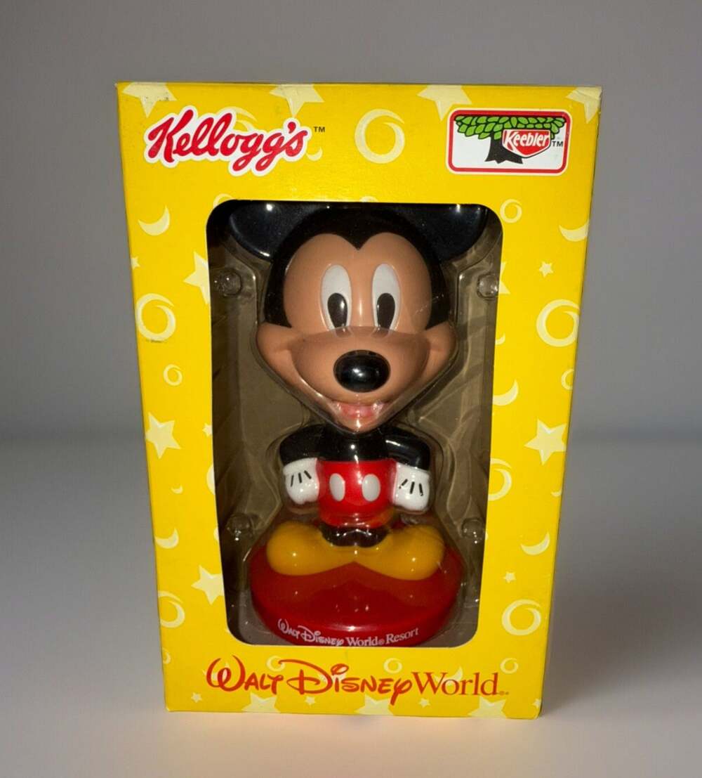 Vintage Kelloggs Walt Disney World Mickey Mouse Bobble Head Keebler 2002